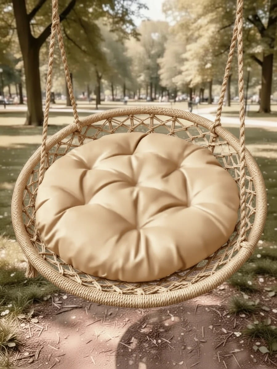 снимок Подушка для садовых качелей ЛОФТ бежевая 60х60 см от магазина BIO-TEXTILES ОПТ