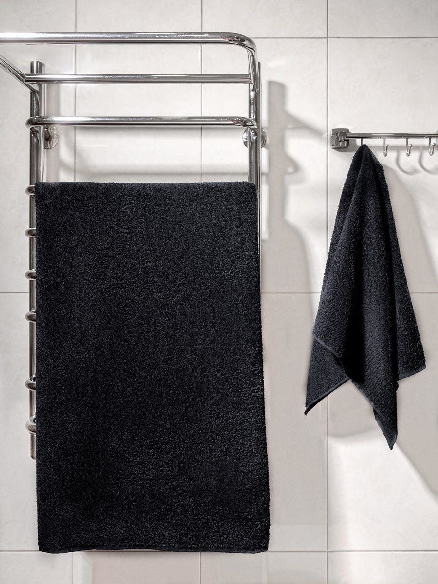 снимок Полотенце махровое черное Ринг от магазина BIO-TEXTILES ОПТ