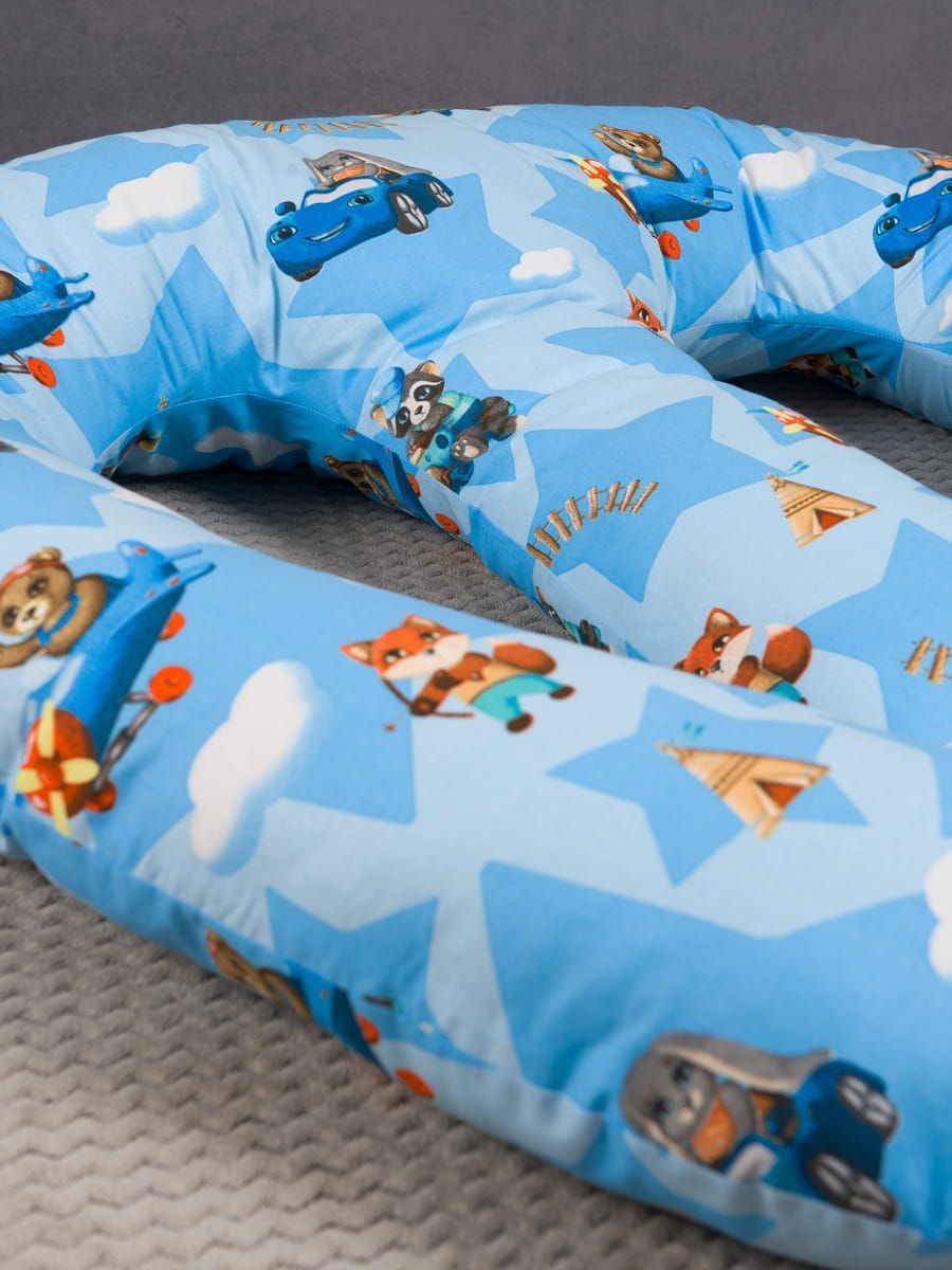 снимок Подушка для двойняшек "ПРИКЛЮЧЕНИЯ" от магазина BIO-TEXTILES ОПТ