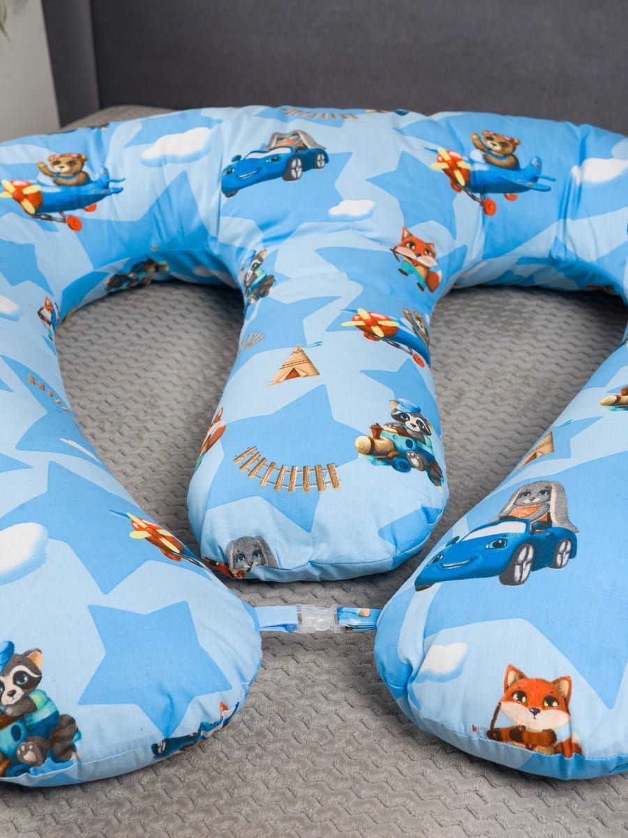 снимок Подушка для двойняшек "ПРИКЛЮЧЕНИЯ" от магазина BIO-TEXTILES ОПТ