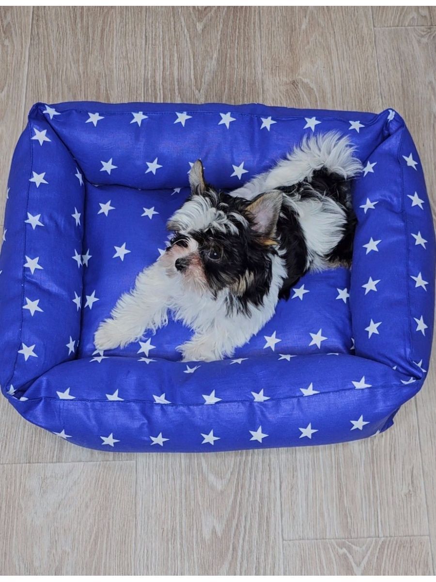 снимок Лежак для кошек и собак "звезды" василек от магазина BIO-TEXTILES ОПТ