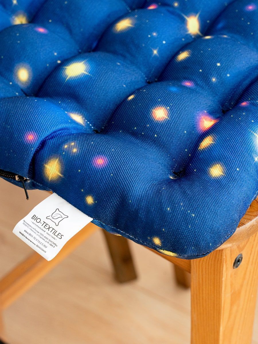 снимок Подушка на стул "Небо в звездах" 40*40 от магазина BIO-TEXTILES ОПТ