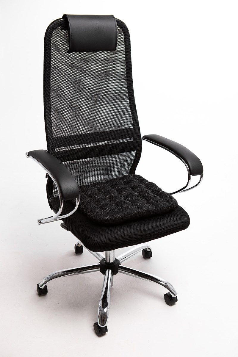 снимок Подушка на стул "ОРТО-ЛЮКC" черная от магазина BIO-TEXTILES ОПТ