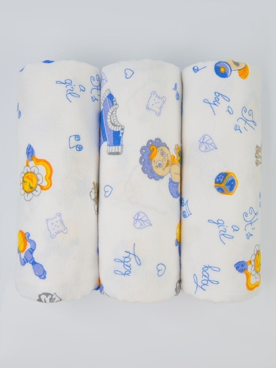снимок Пеленка из фланели "Детки-конфетки" 3 шт. от магазина BIO-TEXTILES ОПТ