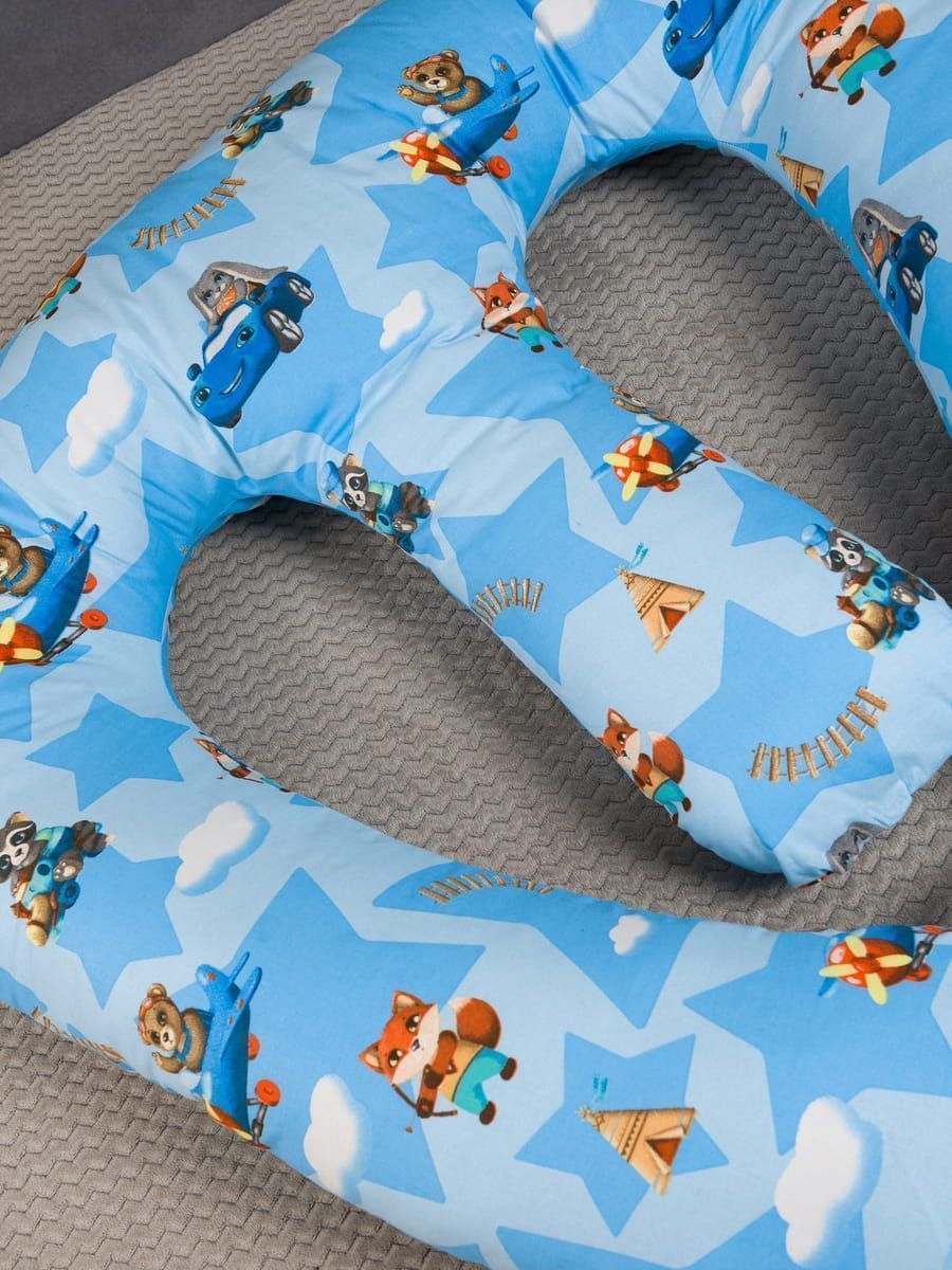 снимок Подушка для двойняшек "ПРИКЛЮЧЕНИЯ" от магазина BIO-TEXTILES ОПТ