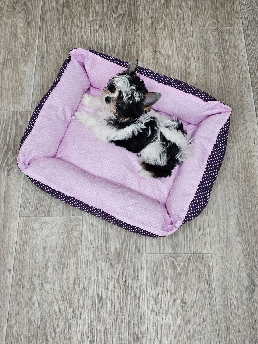 снимок Лежак для кошек и собак "горох" от магазина BIO-TEXTILES ОПТ