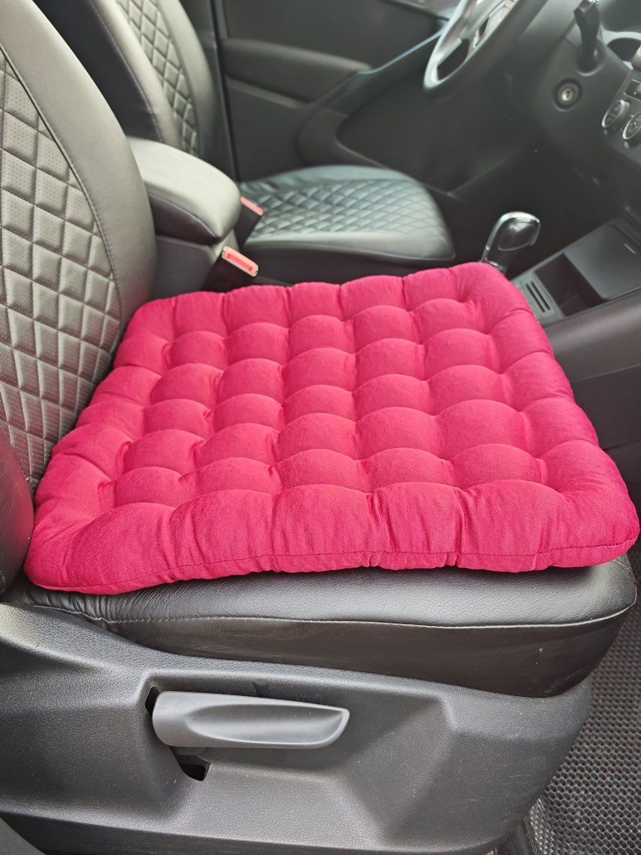 снимок Подушка автомобильная на сиденье "АВТО-БИО" бордовая 50*45 от магазина BIO-TEXTILES ОПТ