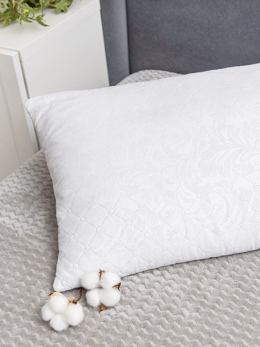 снимок Подушка "Сила природы" с лузгой гречихи полиэстер от магазина BIO-TEXTILES ОПТ